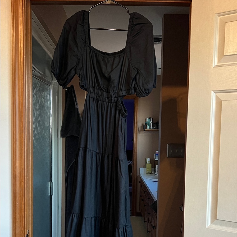 Chic Black Long Sleeve Dress